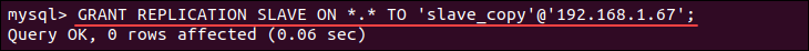 granting privileges to new MySQL user